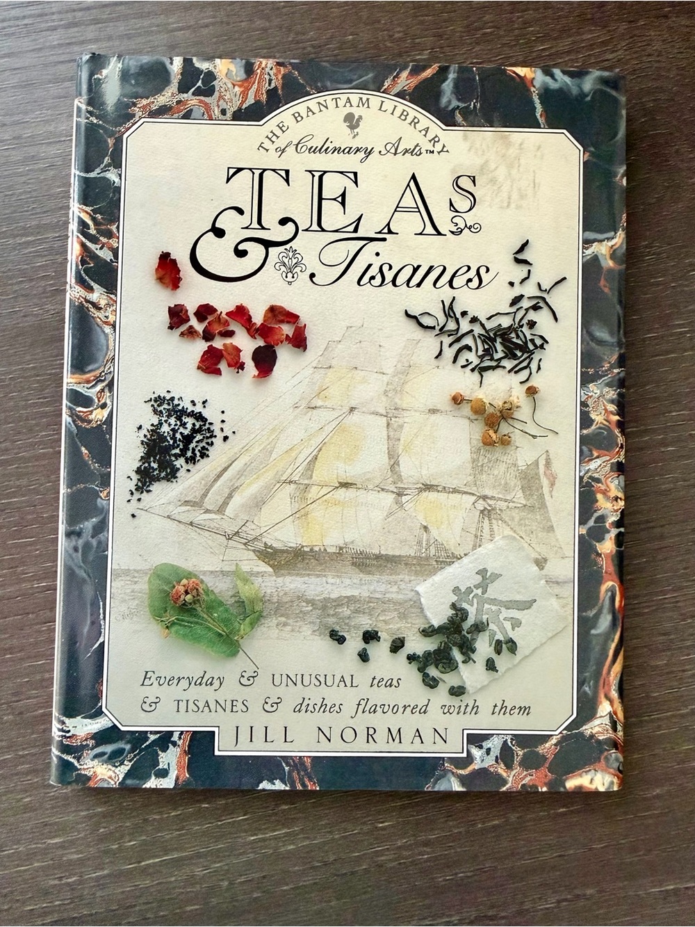 Vintage 1989 Teas & Tisanes Jill Norman Illustrated Hardcover Book